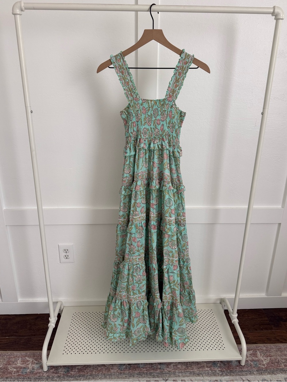 Shade Amour Green Floral Maxi Dress